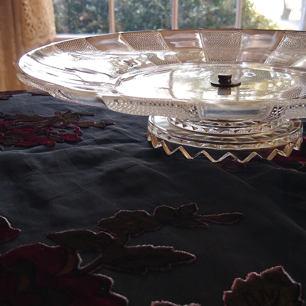 1953-56 Dewdrop Lazy Susan by Jeannette - Picture 2 of 8